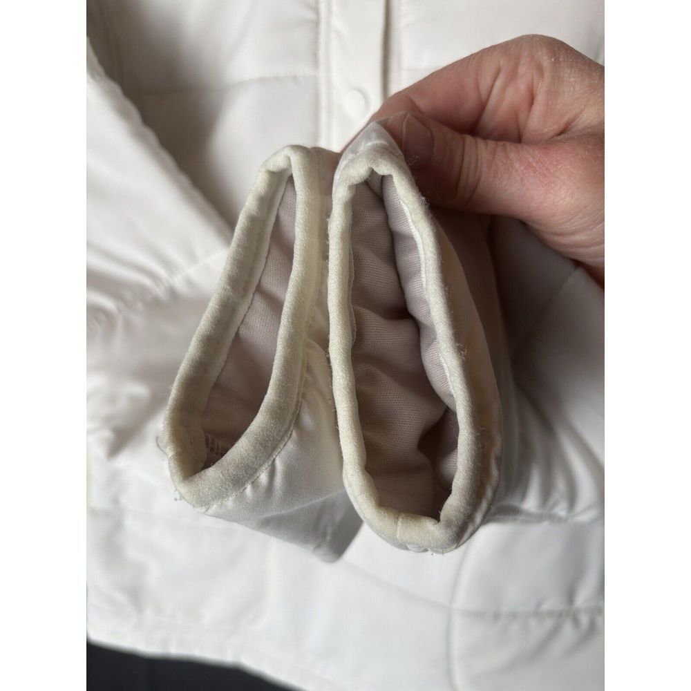 Avalanche‎ Ivory Quilted Pullover Jacket Size Medium 1/2 Snap Outdoor Hiking - Picture 6 of 11